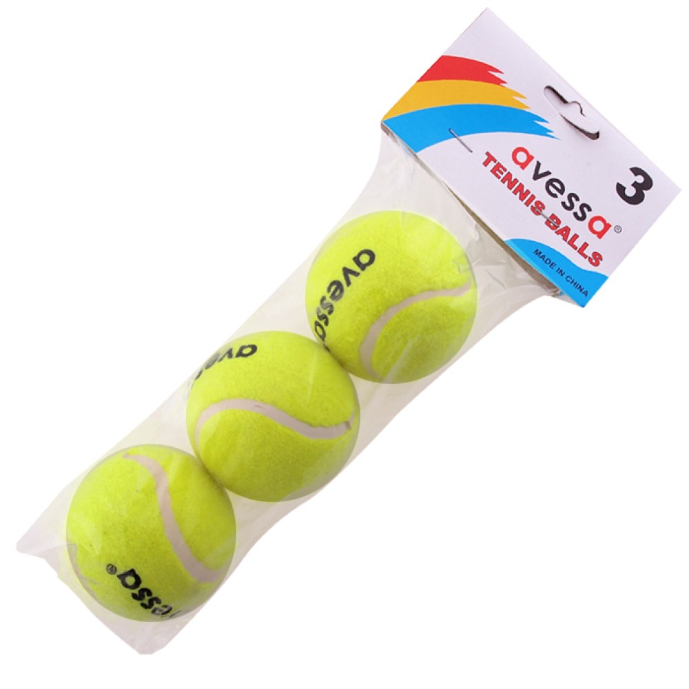 Avessa Tenis Topu Poşetli 3lü Sarı